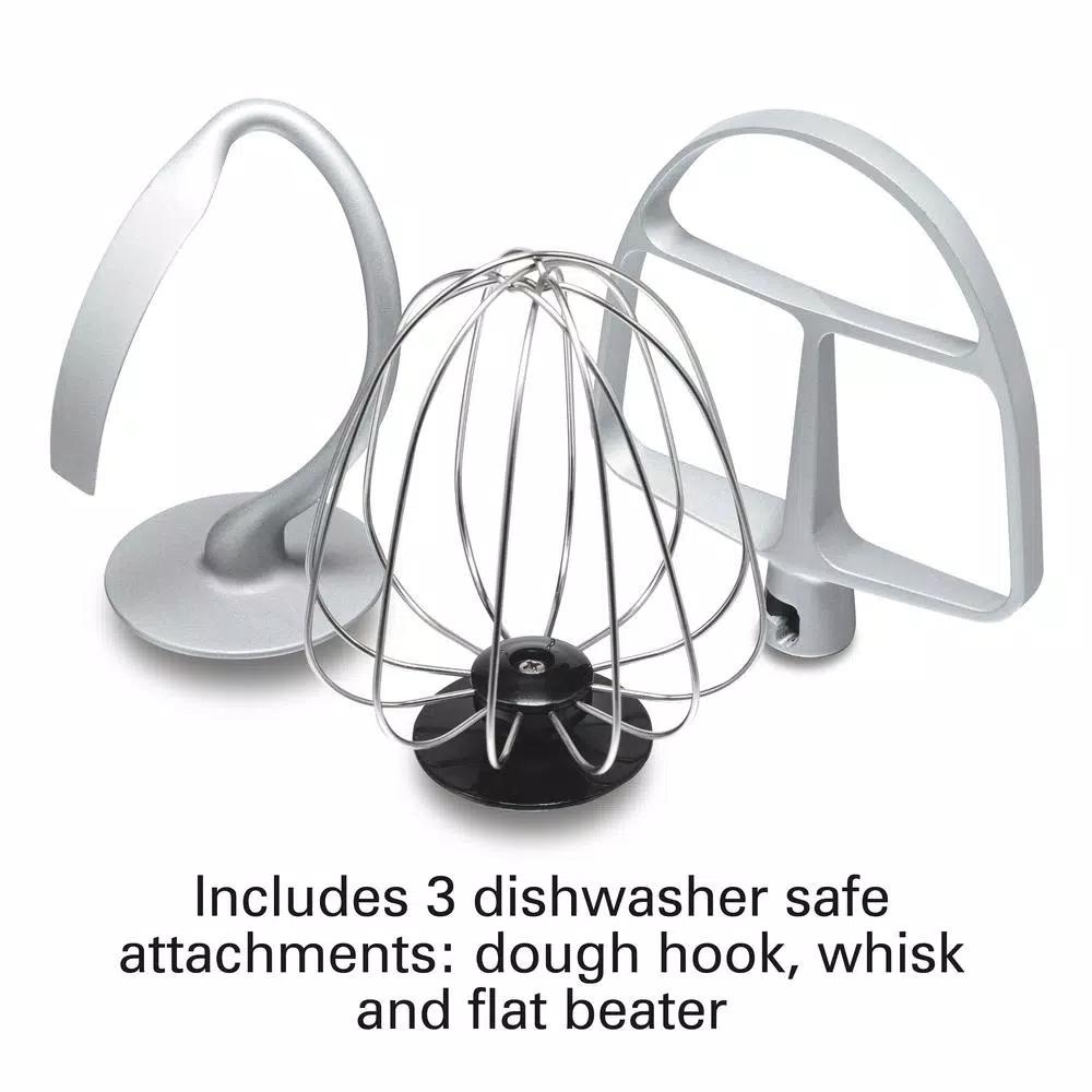 Hamilton Beach 4 Qt. 7-Speed Stand Mixer with Stainless Steel Bowl and Attachments, Blue