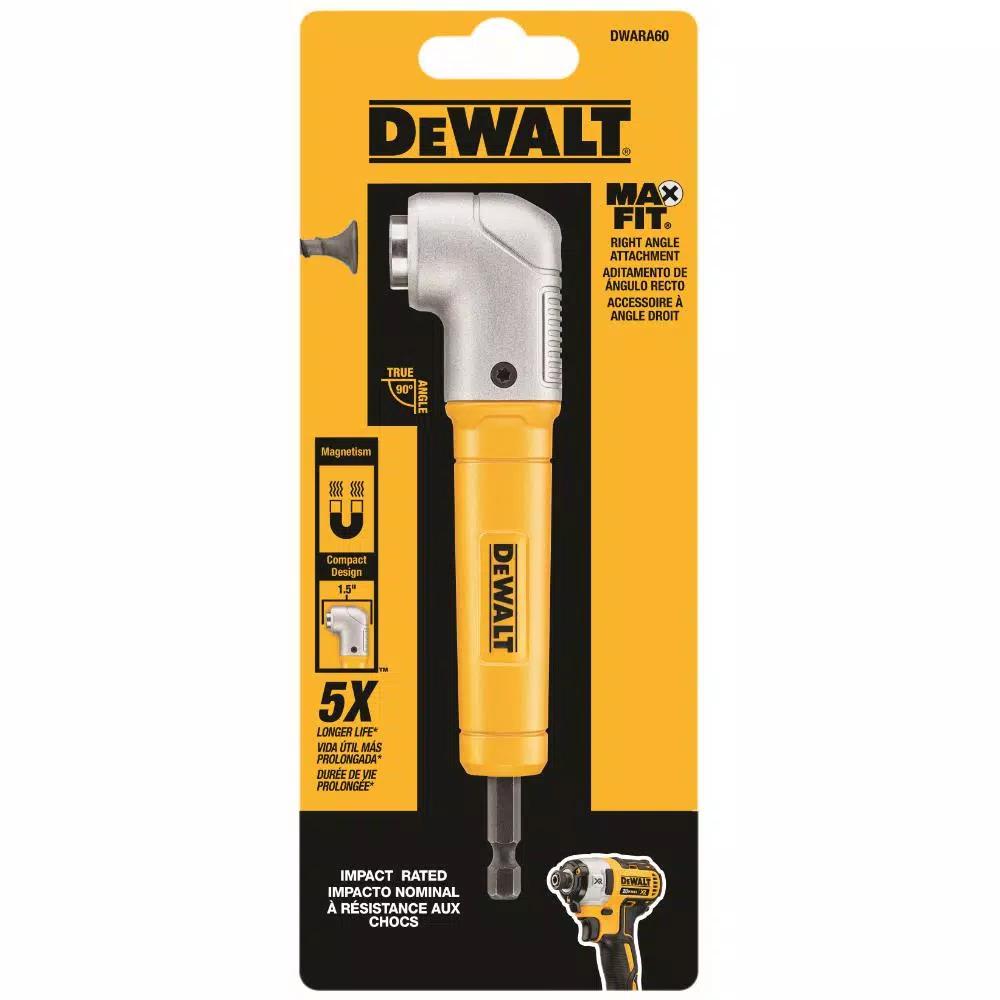 DEWALT MAXFIT Right Angle Magnetic Attachment & 14-Piece Black Oxide Drill Bit Set