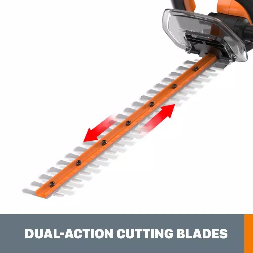 Worx 20V Power Share 22 in. Cordless Hedge Trimmer, 3/4 in. Cutting Capacity (Tool Only)