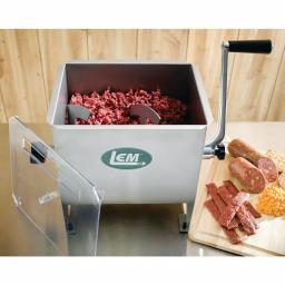 LEM 10 Qt. Manual Stainless Steel Meat Stand Mixer with 4 Paddles thumbnail 4