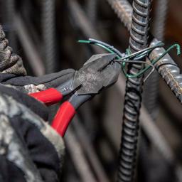 Klein Tools 9 in. Aggressive Knurl Ironworker's Pliers for Rebar Tie Wire thumbnail 9