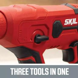 SKIL 20V PWRCORE SDS Plus Rotary Hammer Drill Kit with 2.0 Ah Battery and Charger thumbnail 5