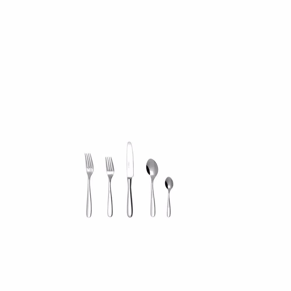 Fortessa SS Grand City 20-Piece 18/10 Stainless Steel Flatware Set, Service for 4