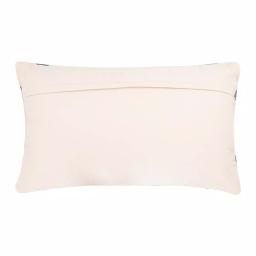 3R Studios Off-White Geometric Pattern Lumbar Throw Pillow, Blue and Brown, 26 x 16 in. thumbnail 6