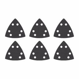 Milwaukee 3-1/2 in. 80-Grit Triangle Sandpaper for Oscillating Multi-Tools, OPEN-LOK Universal Fit (6-Pack) thumbnail 3