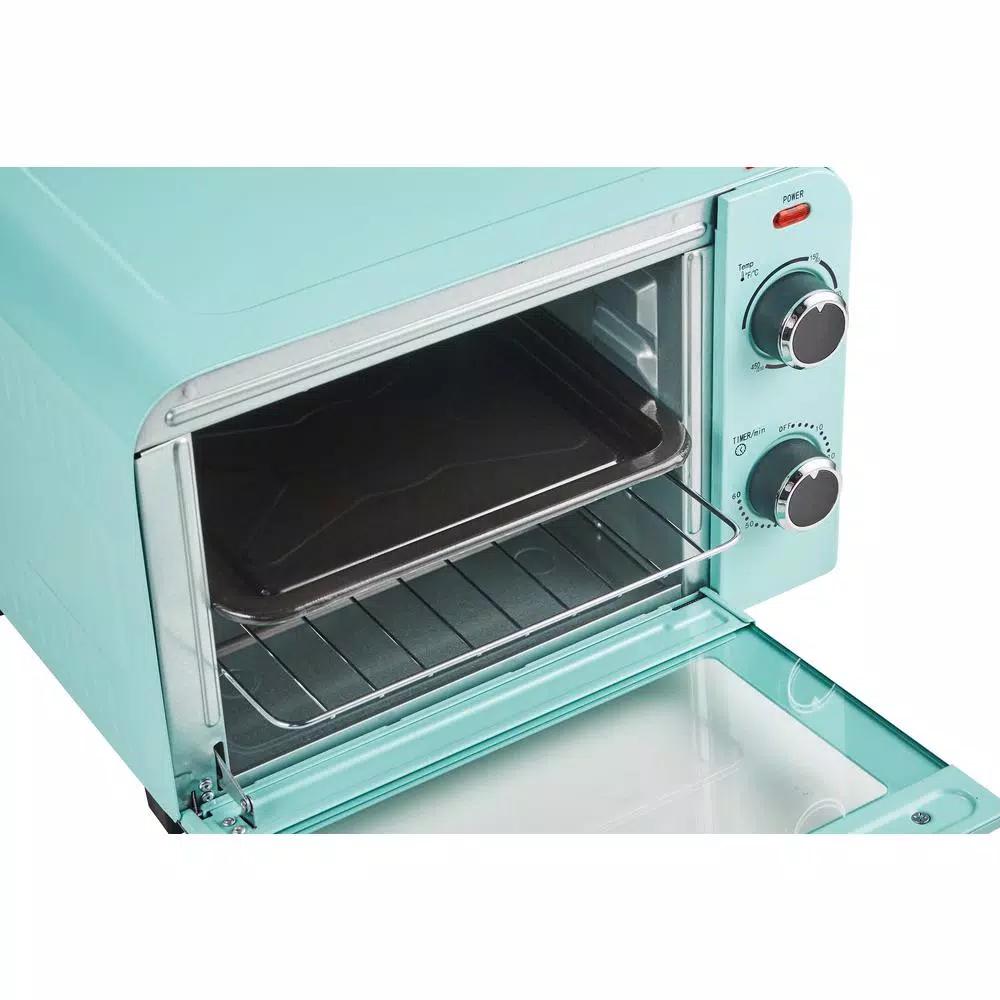 Americana Collection Retro 12.7 L 4-Slice Toaster Oven, Blue