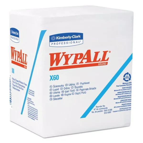 Kimberly-Clark PROFESSIONAL WypAll X60 HydroKnit Wipers, 1-Ply, 76-Count