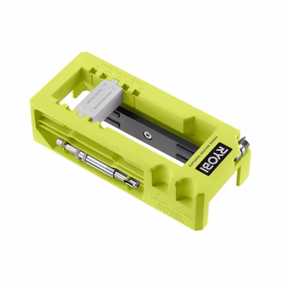 RYOBI Door Hinge Installation Kit with Router Bit and Self-Centering Hinge Bit