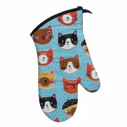 Kay Dee Crazy Cat Cotton Multi Kitchen Textile Set - 4 Piece Set thumbnail 5