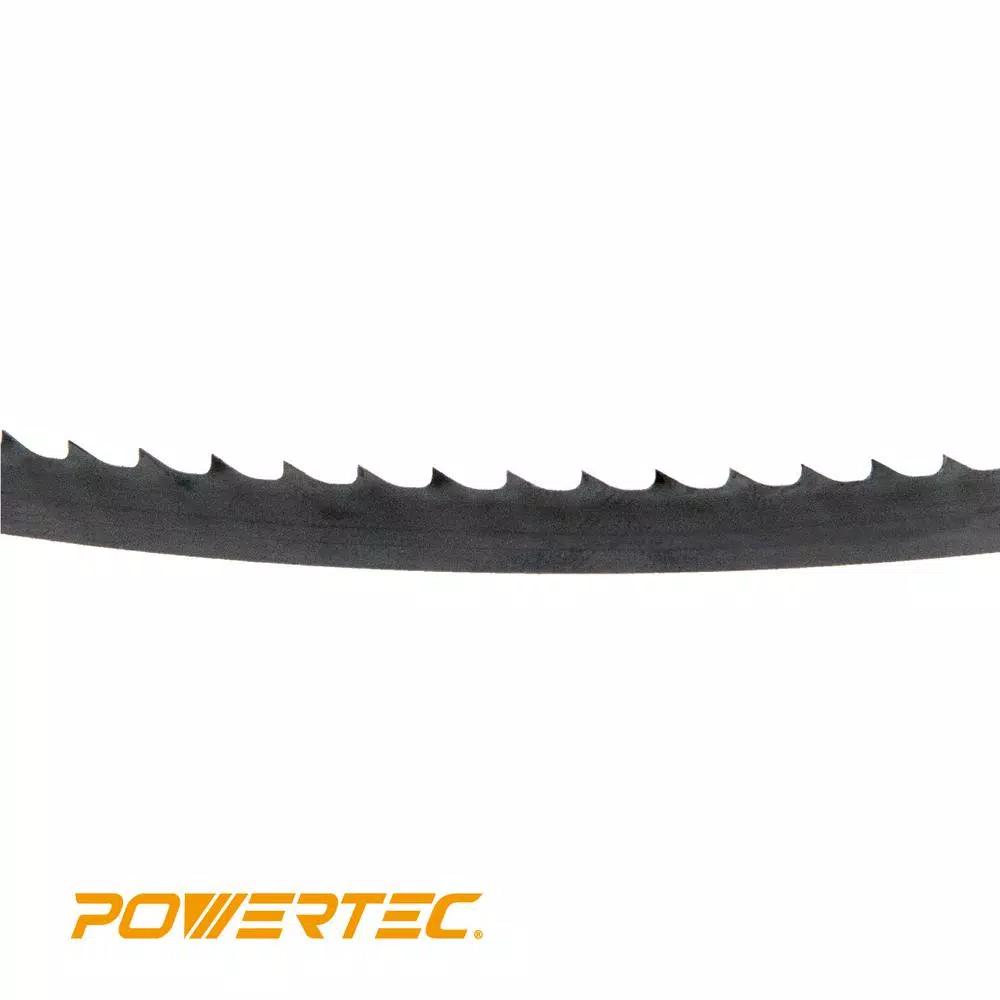 POWERTEC 56-7/8 in. x 1/4 in. 6 TPI High Carbon Steel Bandsaw Blade for Wood, Plastic & Aluminum