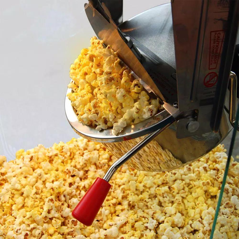 Funtime Palace 16 oz. Stainless Steel Hot Oil Popcorn Popper Machine with Cart