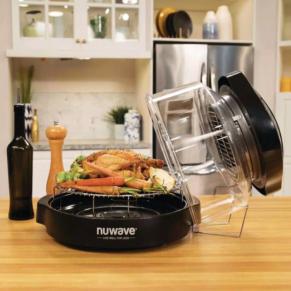 NuWave Oven Pro 1500W Black Countertop Oven with Triple Combo Cooking Power