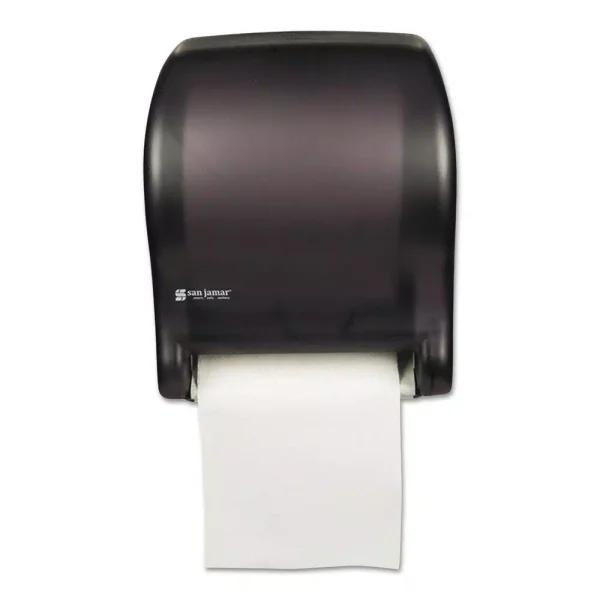San Jamar Tear-N-Dry Essence Automatic Roll Towel Dispenser, Black Pearl