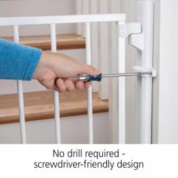 Safety 1st Ready to Install 28 in. Hardware Mounted Child Safety Gate, White thumbnail 3
