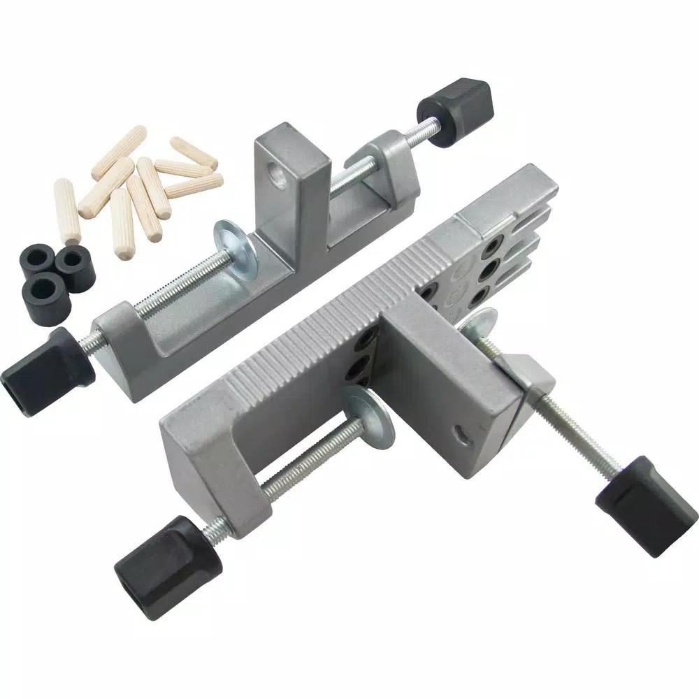 Wolfcraft Dowel Pro Kit - Aluminum Doweling Jig Set with 60 Beechwood Dowels