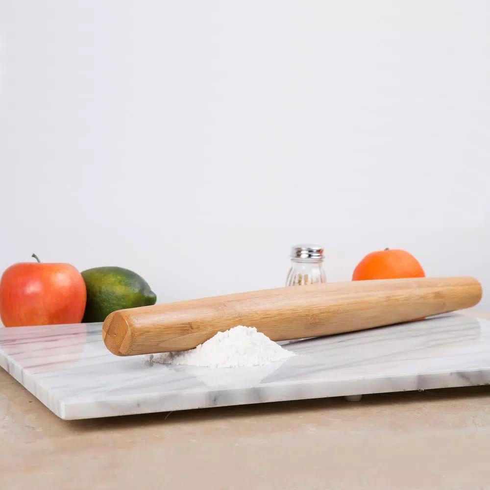 Creative Home Exotic Bamboo Tapered Rolling Pin for Pastry, Pizza, and Dough