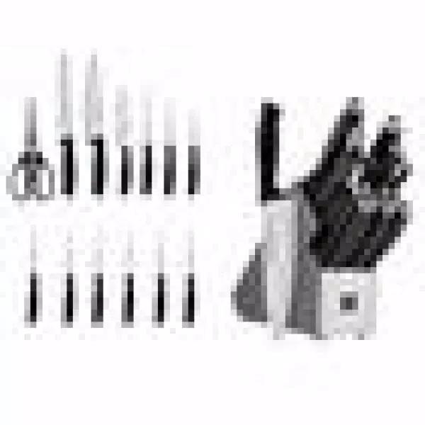 Henckels International Silvercap 14-Piece Knife Block Set with Stainless Steel Blades