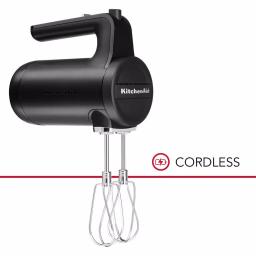KitchenAid Cordless 7-Speed Hand Mixer, Black Matte thumbnail 1