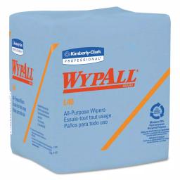 WYPAll L40 Blue Disposable Wipers, 12.5 x 12.25 in, 56/Box, 12 Boxes Per Carton thumbnail 1