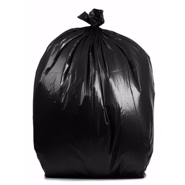 PlasticMill 65 Gallon 3 Mil Black Contractor Grade Trash Bags, 50 in. x 48 in. (30-Count)
