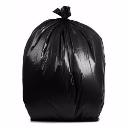 PlasticMill 65 Gallon 3 Mil Black Contractor Grade Trash Bags, 50 in. x 48 in. (30-Count) thumbnail 1