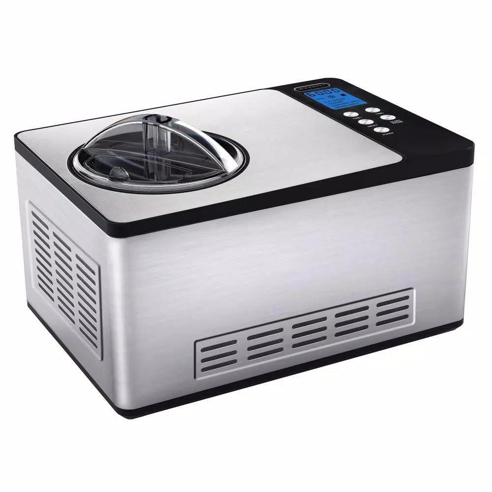Whynter ICM-220SSY 2.1 Qt. Stainless Steel Electric Ice Cream and Yogurt Maker with Built-in Compressor
