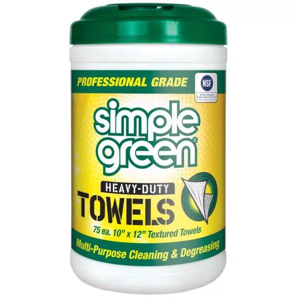 Simple Green Professional Grade Heavy-Duty Cleaning Towels, 75-Count