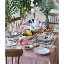 Noritake Charlotta Gold White Porcelain 60 Piece Dinnerware Set, Service for 12 thumbnail 2
