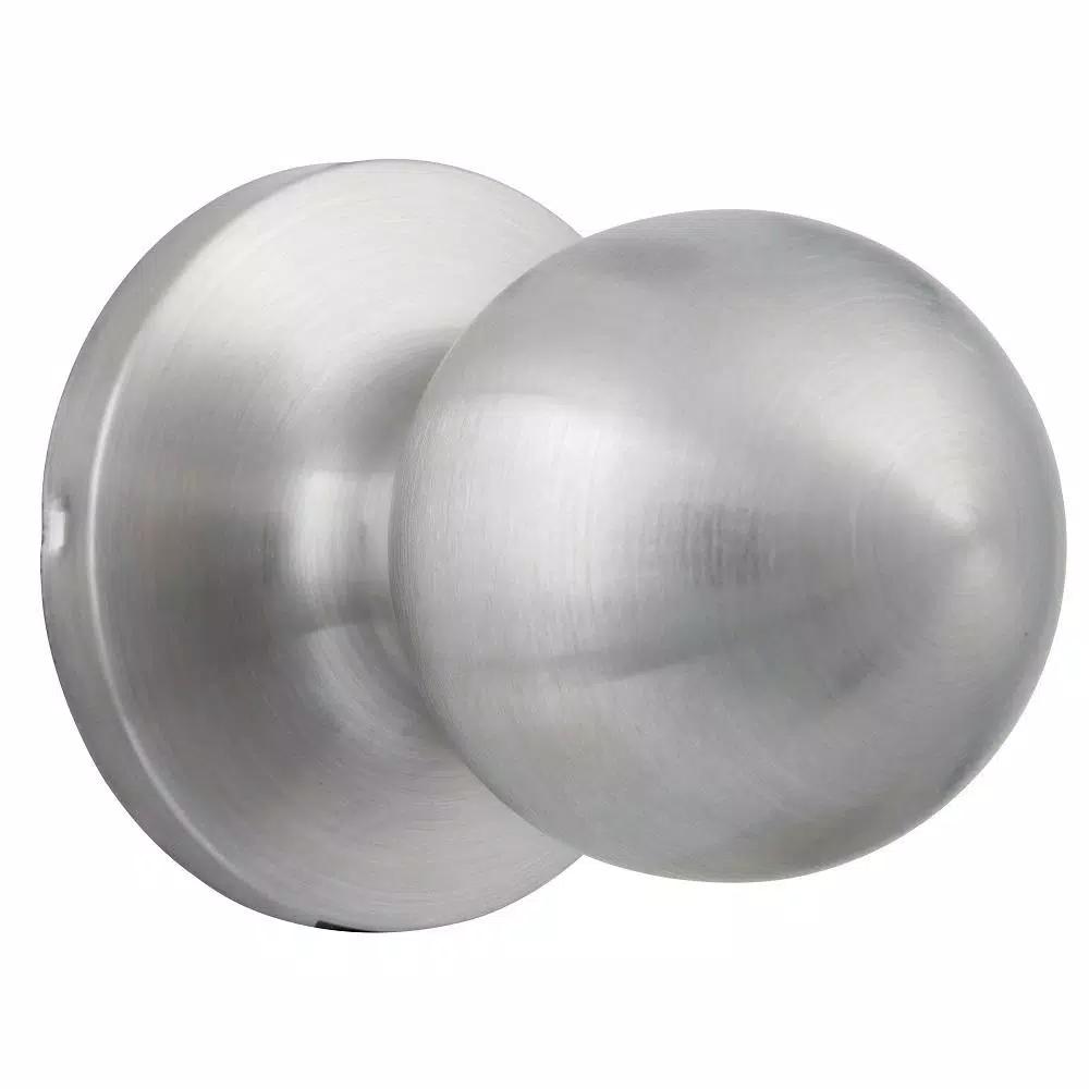 Universal Hardware Commercial Grade 2 Satin Chrome Storeroom Door Knob, 2-1/8 in.