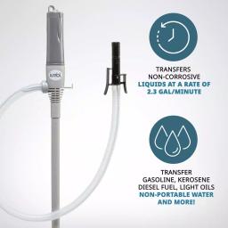 Unbranded Jumbl Battery Powered Fuel Transfer Pump with Auto-Stop and 2.3 GPM Flow Rate thumbnail 2