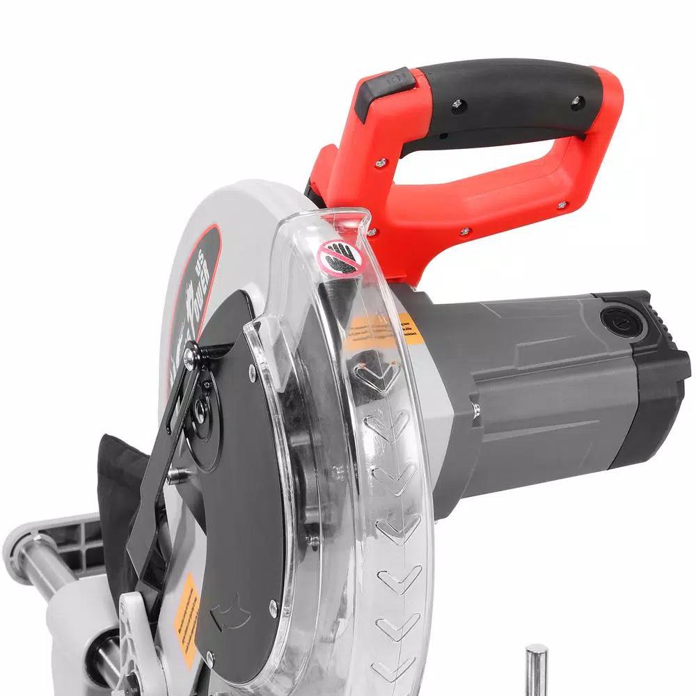 XtremepowerUS 12 in. 15 Amp 4,000 RPM Corded Single-Bevel Sliding Compound Miter Saw