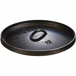 Lodge 6 qt. Round Cast Iron Camp Dutch Oven with Lid, Black thumbnail 4