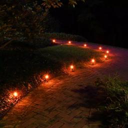 LUMABASE Orange Halloween Pathway Lights, 10-Count C7 Incandescent Bulb Set with 30 ft. Cord thumbnail 2