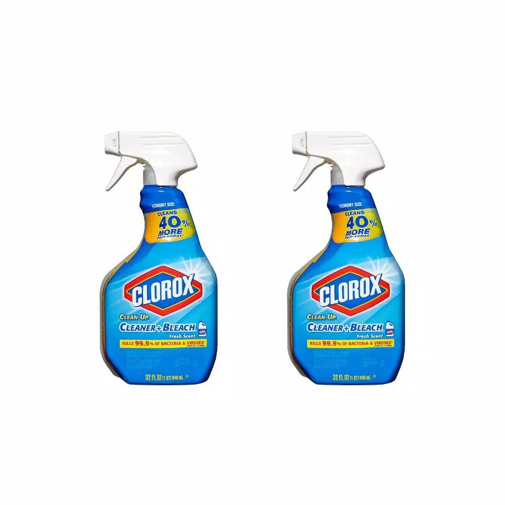 Clorox Clean-Up All-Purpose Bleach Spray Cleaner, Fresh Scent, 32 oz. (2-Pack)