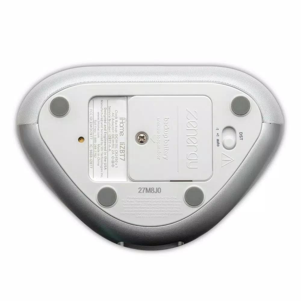 iHome Zenergy Dream Mini iZBT7W Bluetooth Sleep Therapy Machine with Sound and Light Therapy, White