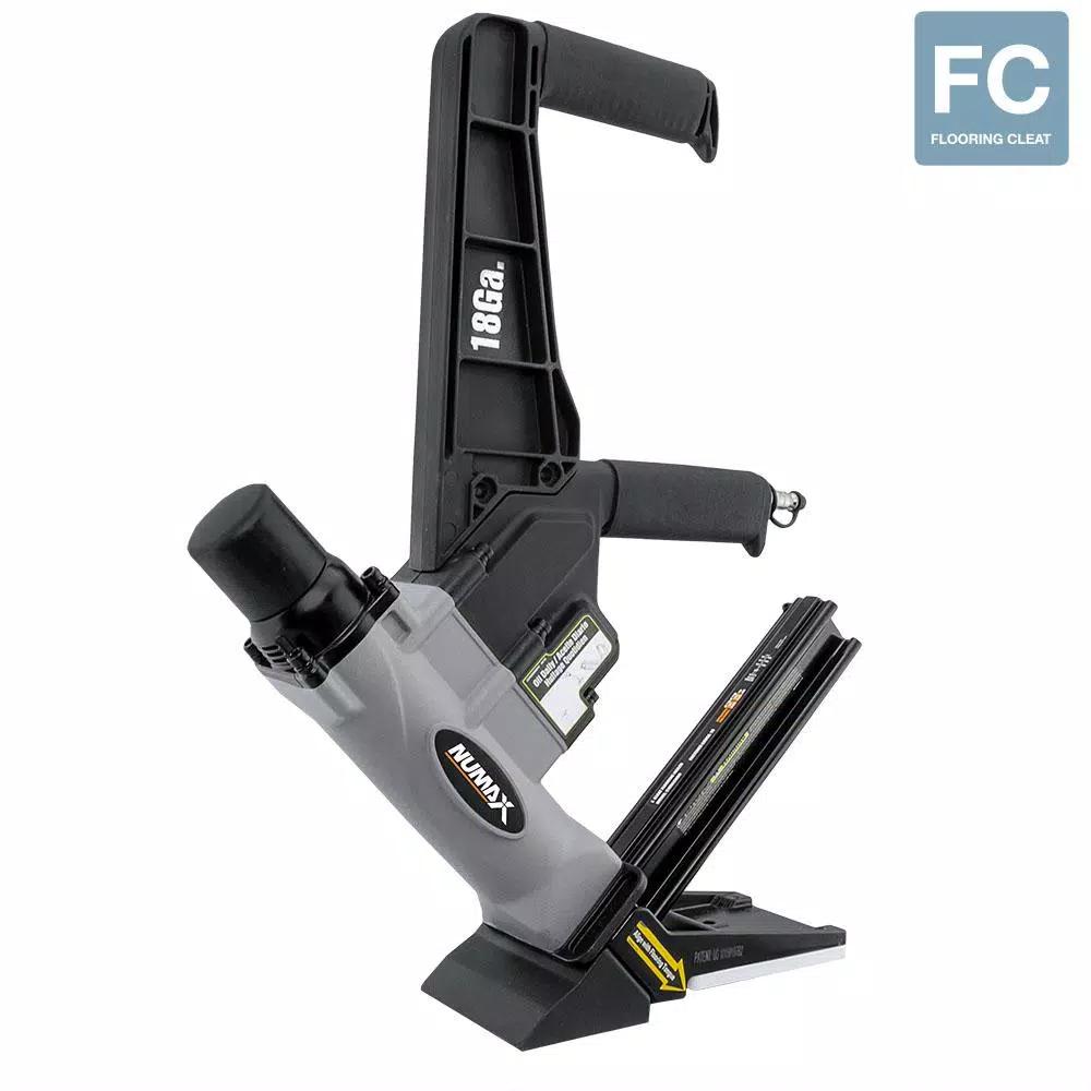 NuMax S18GLCNDH 18-Gauge 1-3/4 in. L-Cleat Dual Handle Flooring Nailer