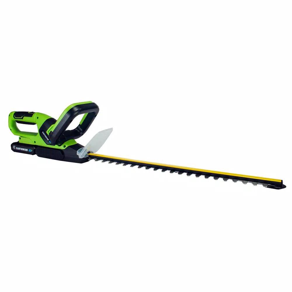 Earthwise 20V Cordless 20 in. Lithium-Ion Hedge Trimmer with 2 Ah Battery and Charger