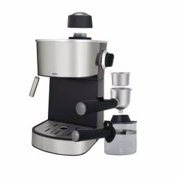 LavoHome 4-Cup Espresso and Cappuccino Maker Machine with Glass Carafe, 800W, Black thumbnail 2