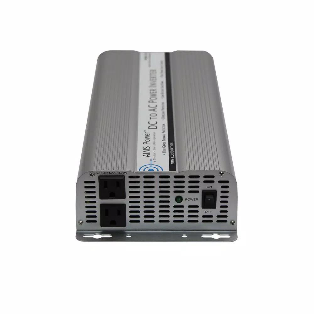 AIMS Power 2500-Watt Modified Sine Wave Power Inverter, 12V DC to 120V AC