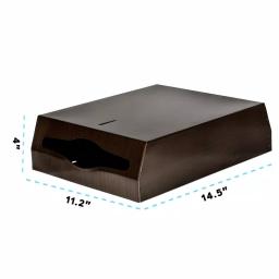 Alpine Industries Brushed Antique Bronze Stainless Steel C-Fold & Multi-Fold Paper Towel Dispenser thumbnail 4