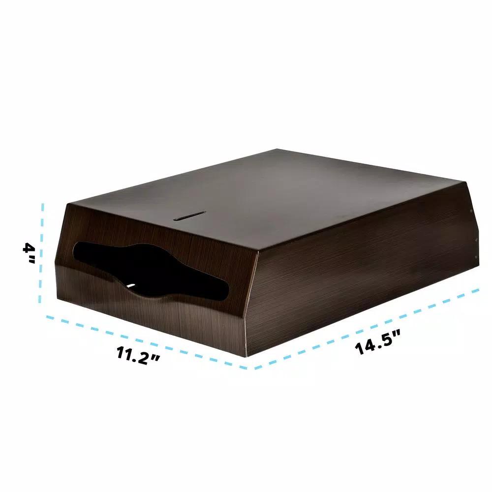 Alpine Industries Brushed Antique Bronze Stainless Steel C-Fold & Multi-Fold Paper Towel Dispenser