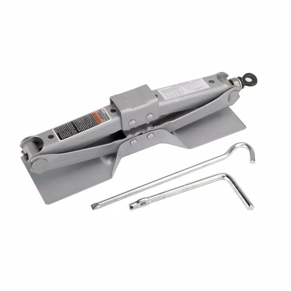 Pro-Lift 1.5 Ton Scissor Jack, 3000 lb Capacity Steel Car Jack with Extra Wide Base