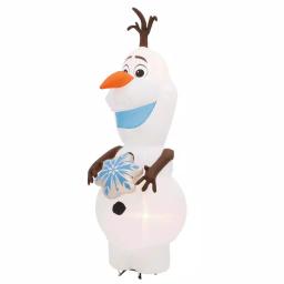Disney Frozen 11 ft. Pre-Lit Inflatable Olaf with Snowflake Airblown Holiday Decoration thumbnail 13