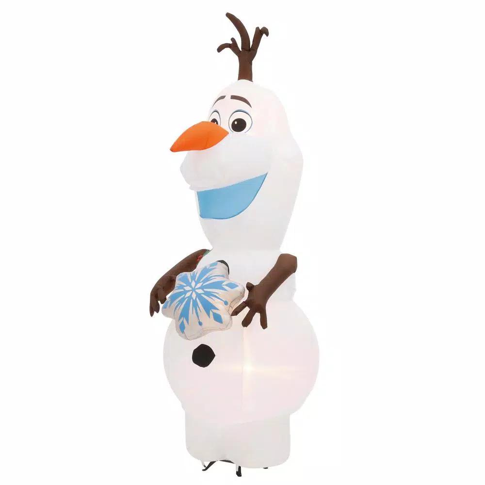 Disney Frozen 11 ft. Pre-Lit Inflatable Olaf with Snowflake Airblown Holiday Decoration