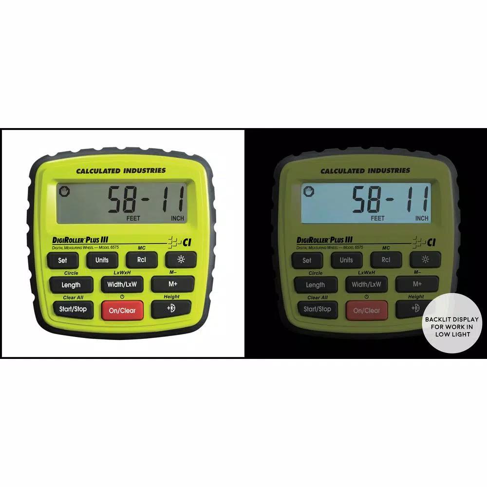 Calculated Industries DigiRoller Plus III 12.5 in. Digital Measuring Wheel