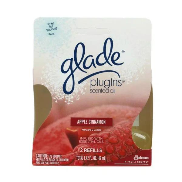 Glade Plug-Ins Apple Cinnamon Scented Oil Refills, 0.71 oz (6-Pack)