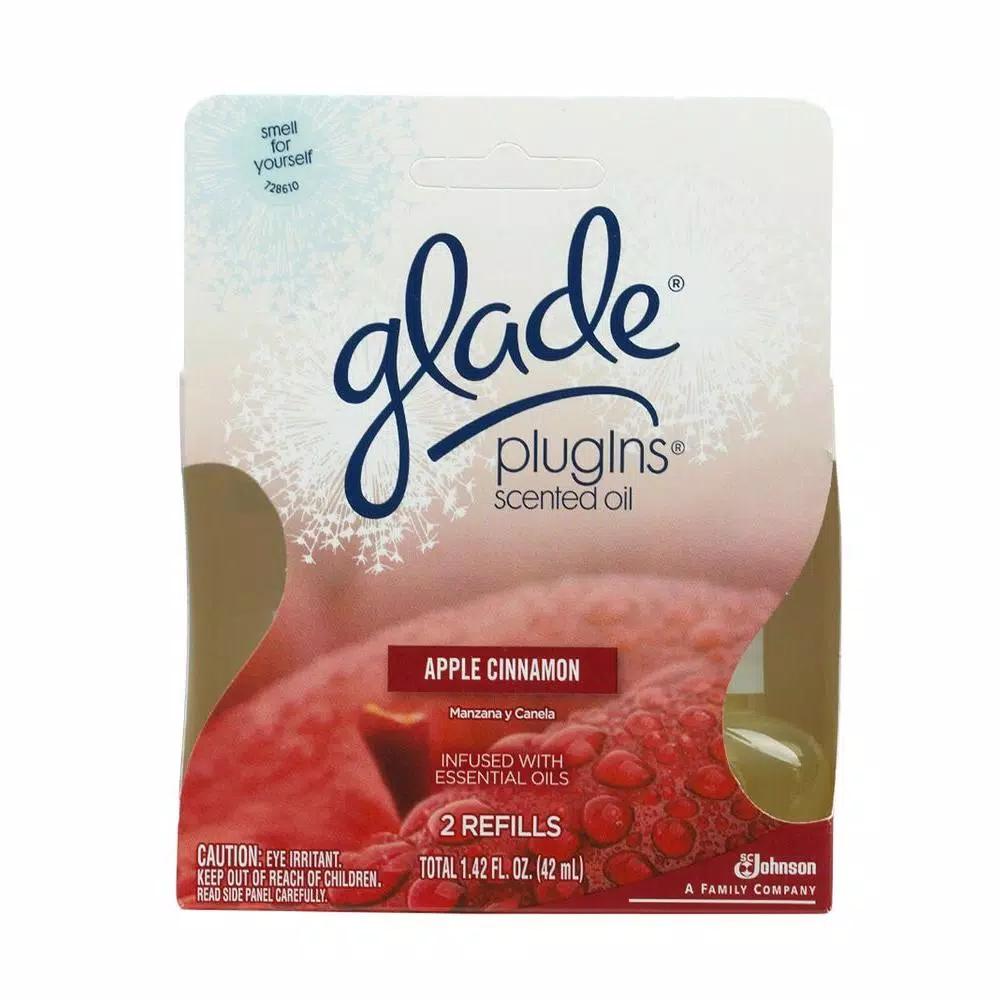 Glade Plug-Ins Apple Cinnamon Scented Oil Refills, 0.71 oz (6-Pack)