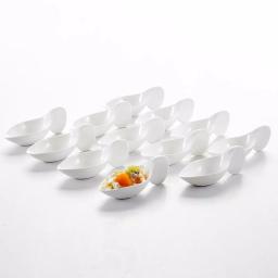 MALACASA 4.5 in. White Porcelain Ramekins Set of 12 - Ceramic Souffle Dishes and Serving Bowls thumbnail 7