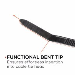 TR Industrial 12 in. UV Resistant Nylon Cable Ties, Black (500-Pack) thumbnail 5