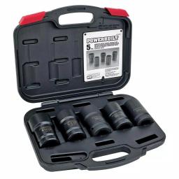 Powerbuilt Master Budd Wheel Socket Kit - Heavy Duty Spindle Nut Socket Set thumbnail 1